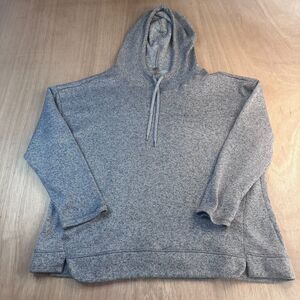 St John’s Bay Active Hoodie Men’s XXL Gray Pullover Sweatshirt Kangaroo Pocket